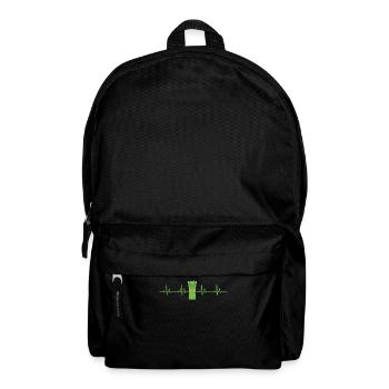 Asparagus Heartbeat Shirt - Backpack - black - Front
