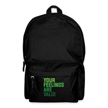 Santé mentale Vos sentiments sont valides - Sac à dos - noir - Devant