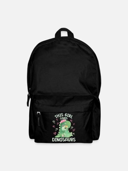Dieses Maedchen Liebt Dinosaurier - Rucksack - Schwarz