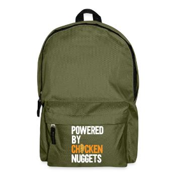 Angetrieben von Chicken Nuggets Nug Life Nuggies - Rucksack - Olivgrün - Vorne