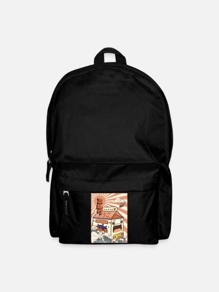 Kaiju Erdbeer-Milchkarton Japanisches Monster Gesc - Rucksack - Schwarz