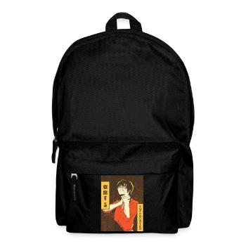 Emo Anime Boy Vaporwave Esthétiquement étouffé Ge - Sac à dos - noir - Devant