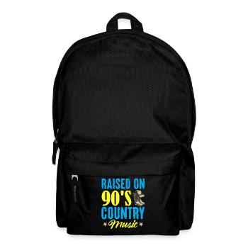 Raised On 90's Country Music Cowboy - Backpack - black - Front