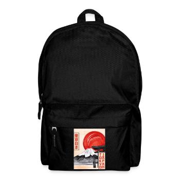 Mt Fuji Fujiyama Torri Gate Tokyo Japan Gift - Backpack - black - Front