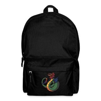 Quetzalcoatl Azteken Gefiederte Schlange Maya Inka - Rucksack - Schwarz - Vorne