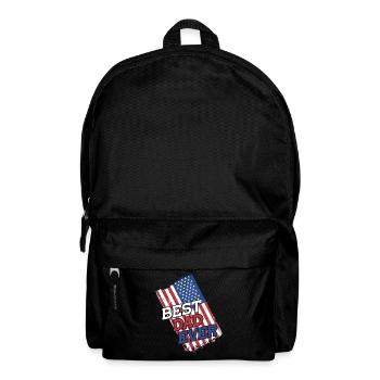 Meilleur papa patriotique de tous les temps Fête des Pères - Sac à dos - noir - Devant