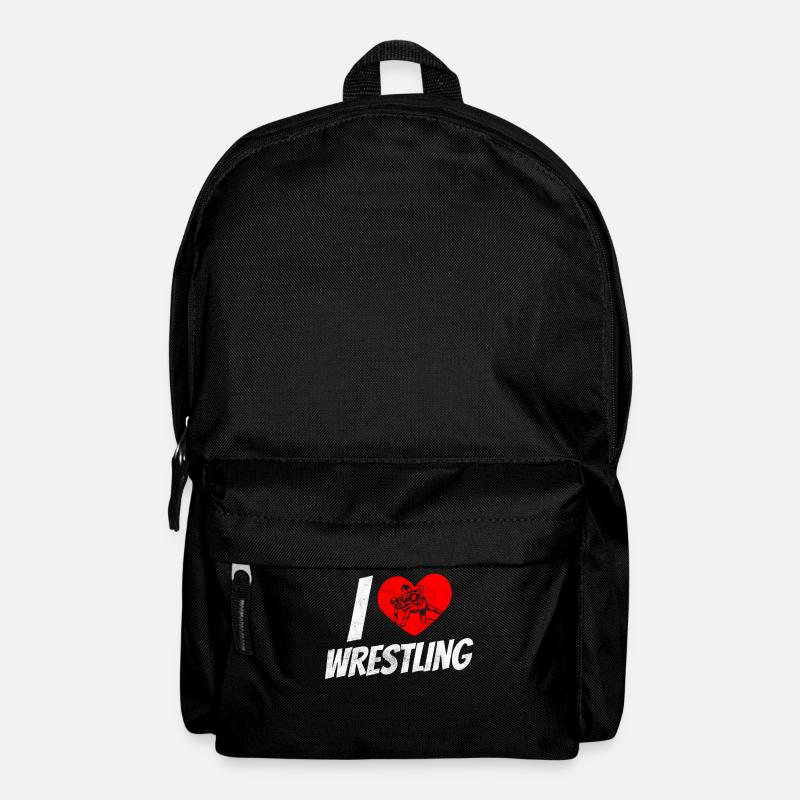 J’adore la lutte lutte lutte lutte lutte - Sac à dos - noir