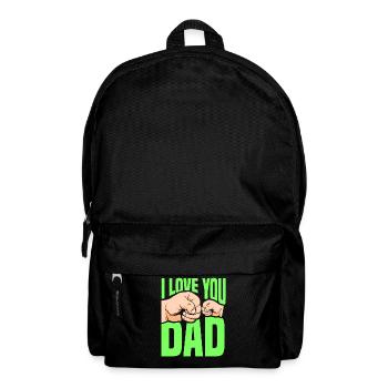 Ich Liebe Dich Papa Vater Tag Vater Papi Sprüche - Rucksack - Schwarz - Vorne