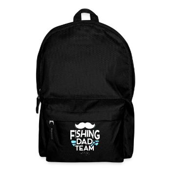 Fishing Papa Team Angler Daddy Father Day Father - Backpack - black - Front
