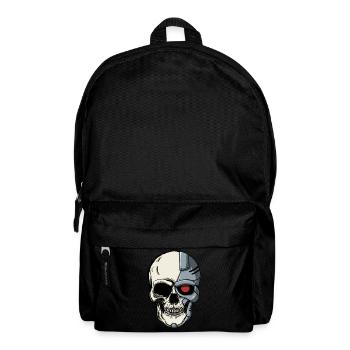 Cyborg Skull Cyber Punk Cyber Aesthetics Gift - Backpack - black - Front