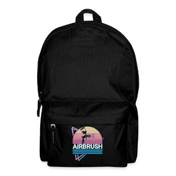 Airbrush Sprühfarbe Retro Geschenk - Rucksack - Schwarz - Vorne