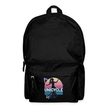 Unicycle Unicycling Unicyclist Retro Gift - Backpack - black - Front