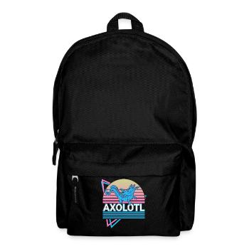 Axolotl Retro Geschenk - Rucksack - Schwarz - Vorne