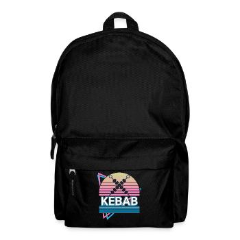 Brochettes de kebab Doner Kebap Retro Gift - Sac à dos - noir - Devant