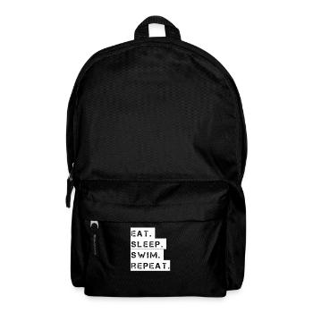 Swimming - eat. Sleep. Swim. repeat. - Backpack - black - Front
