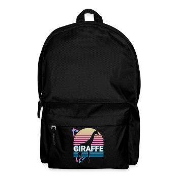 Giraffe Retro Gift - Backpack - black - Front