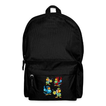 Parrot Birds Sunglasses Cool Parrot Birds & - Backpack - black - Front