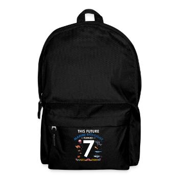 Marine Biology Birthday Party 7 Years Seven - Backpack - black - Front