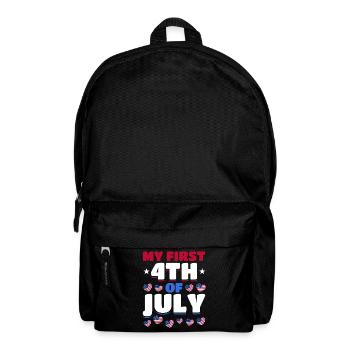 Journée patriotique Drapeau américain 4 juillet Fête Ma première - Sac à dos - noir - Devant