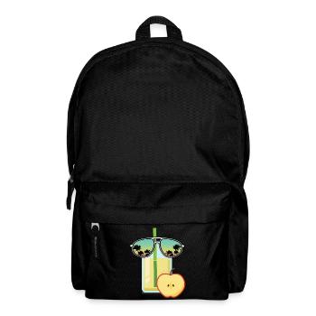 Apple juice with sunglasses - Backpack - black - Front