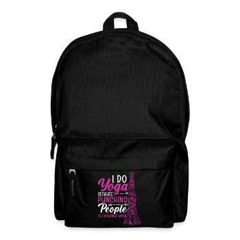 Yoga Lovers Meditation Fitness Exercise Meditate - Backpack - black - Front