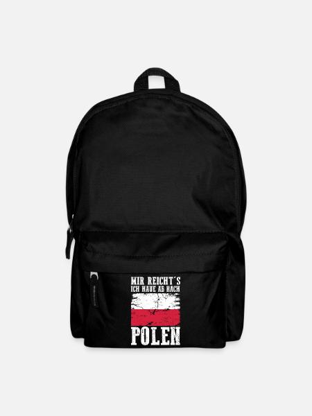 Polska Polen Pole Polnisches - Rucksack - Schwarz