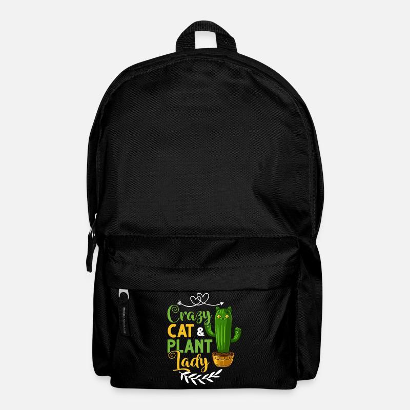 Catcus Cactus Katze Sukkulente Pflanze Kakteen - Rucksack - Schwarz