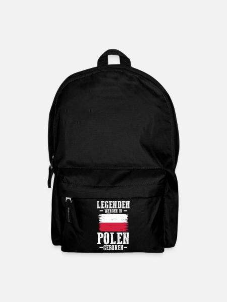 Polska Polen Pole Polnisches - Rucksack - Schwarz