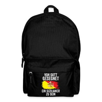 Sicilia Sizilien Sizilianer - Rucksack - Schwarz - Vorne