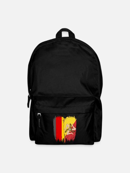 Germany Flag Sicily - Backpack - black