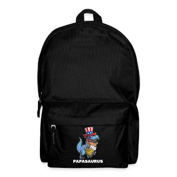 Patriotic Day Papa Dinosaur 4th Of July Dino - Rucksack - Schwarz - Vorne
