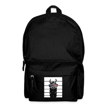 Patriotic Llama with Sunglasses US Flag 4th Of - Backpack - black - Front