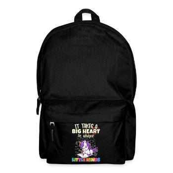 Il faut un grand cœur pour façonner little minds teacher - Sac à dos - noir - Devant