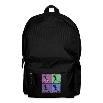Baseball Fan Retro Vintage Batter - Rucksack - Schwarz - Vorne