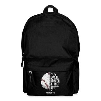 Baseball Fan Bible Quote Vintage I - Backpack - black - Front
