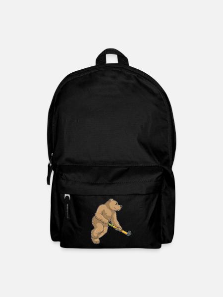 Bear Field Hockey Field Hockey Stick - Backpack - black