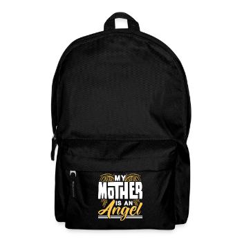 Ma mère est une maman ange maman fête des mères - Sac à dos - noir - Devant