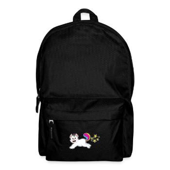 Katze Einhorn - Rucksack - Schwarz - Vorne