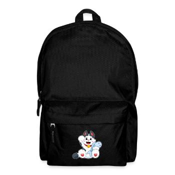 Katze Fisch - Rucksack - Schwarz - Vorne