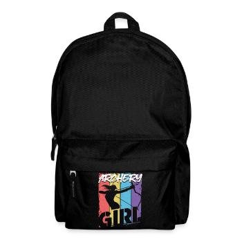 Archery Bow Archer Girl Vintage - Backpack - black - Front
