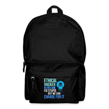 Ethical Hacker Security Computer Hacking - Backpack - black - Front