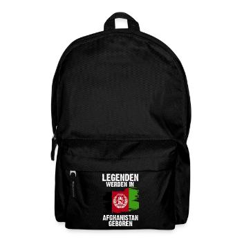 Afghanistan Afghane Afghanisches - Rucksack - Schwarz - Vorne