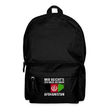 Afghanistan Afghane Afghanisches - Rucksack - Schwarz - Vorne