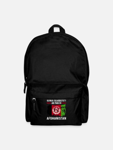 Urlaub Afghane Afghanistan - Rucksack - Schwarz