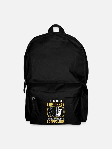 Scaffolding builder Tshirt - Backpack - black