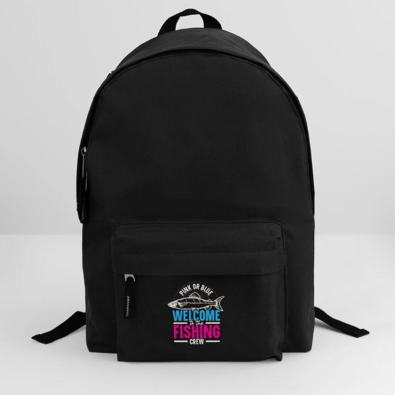 Rosa oder blau Willkommen bei der Fischer-Crew Rucksack