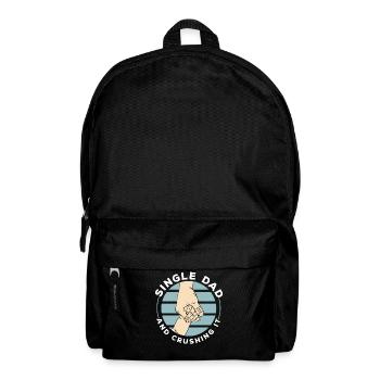 Single father and the best father of all - Backpack - black - Front