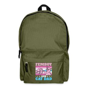 Lustiges Femboy-Geschenk - Rucksack - Olivgrün - Vorne