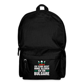 Balkan Bulgarien Bulgare Bulgarisches - Rucksack - Schwarz - Vorne