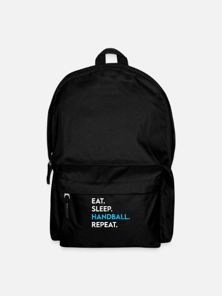 eat sleep handball repeat - Rucksack - Schwarz